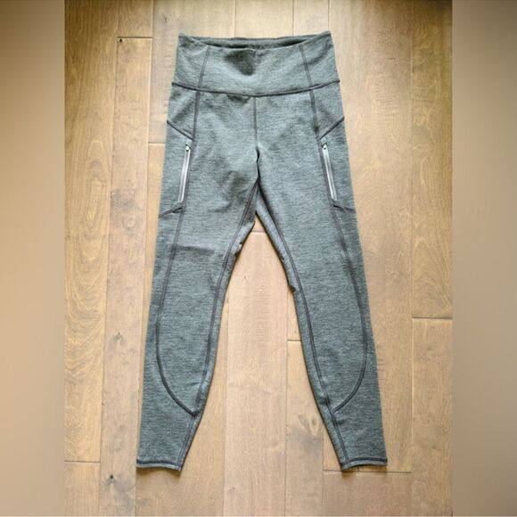 Athleta Rainier Heathered Tights Gray SP - Picture 3 of 10